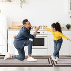 Mattitude Kitchen Mats Set of 2 Cushioned Rugs 0.47 inch Thick Anti-Fatigue Mats for Kitchen Floor,Waterproof Non-Slip Mats and Rugs Set for Office,Floor,Laundry 17.3"×29"+17.3"×59",Chocolate