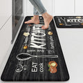 KIMODE Kitchen Mats,Grey Anti Fatigue Kitchen Rugs Sets of 2,Non Slip Waterproof Farmhouse Kitchen Floor Mats,Cushioned Comfort Standing Mat for Home,Laundry, Sink,Desk