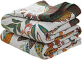 Cotton Throw Bed Blanket 90''x98'', Soft Lightweight Breathable Muslin Blanket for Couch, Bed, Travel, Picnics, All Season Gauze Blanket, Home Decor