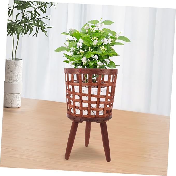 Elegant Wood Planter Pot Rack for Bohemian Decor Plant Pots Stand for Living Corridors