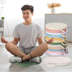 Sawysine 12 Pcs Floor Cushions Classroom Flexible Floor Seating with Handle for Kids in Home School Classroom Kindergarten Daycare Nursery (Morandi Color,Round)