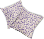 Purple Floral Pillow Covers 16x16 Set of 2 Vintage Rustic Old Style Cute Small Flower Purple Cream Print Decorative Outdoor Pillowcases Farmhouse Throw Cushion Case Decor for Couch Sofa Bed