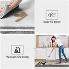 KIMODE Anti Fatigue Kitchen Mats for Floor 20"x59"+20"x32", Farmhouse Kitchen Rugs Sets of 2, Cushioned Non Slip Kitchen Mats for Floor, Comfort Kitchen Floor Mats for Sink Laundry Desk Black
