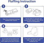 Reading Pillows for Sitting in Bed Adult, Back Pillow for Bed Sitting Up, Backrest Pillows with Shredded Foam for Adult&Teens, Support Pillow with Arms for Beds, Couch, Floor, 20in, Black