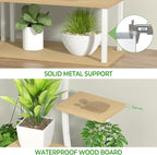Plant Stand Shelf Rack Indoor with 8 Built in Grow Light, 10 Tiered 65" Tall White Large Lighted Half Moon Curved Plant Stand for Indoor Growing, 2 Pack Arch Sturdy High Herb Shelving