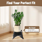 PEKER Plant Stand Indoor, Solid Wood Plant Holder for 5–9 Inch Pots, Low Planter Stand & Plant Riser for Indoor Plants, Stable Pot Stand for Home Decor, Single Wooden Plant Holder