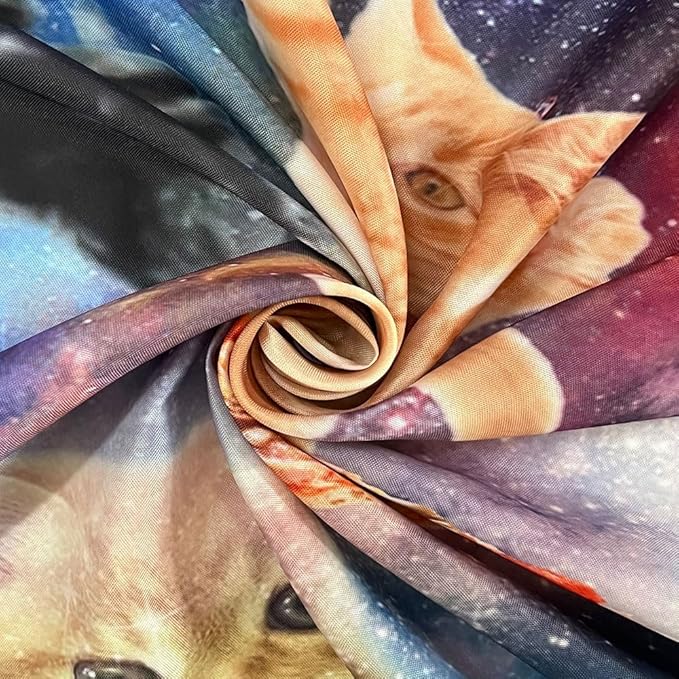 Viajar Cat Tapestry, Fantasy Universe Galaxy Space Funny Cool Cat Tapestry for Boys Kids, Starry Sky Nebula Galaxy Wall Decor Hilarious Cool Tapestries 60X40 Inch for Bedroom Living Room Dorm Room