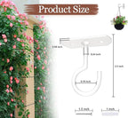 30Pack Ceiling Hooks Bulk for Hanging Plants 2.5in White