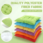 Geetery 24 Pcs Floor Pillows for Classroom Bulk Square Seating Cushions for Floor Chair School Kindergarten Reading Corner, 15.7'' Large Thick Meditation Cushions Yoga Nursery Daycare (Bright Color)