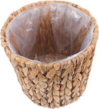 Cabilock Storage Basket Lid Handmade Plant Basket Seagrass Straw Garden Containers for Indoor Outdoor Decorative Flower Pots