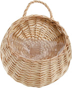 Elsjoy Hanging Wicker Woven Basket for Plants, Decorative Wall Hanging Rattan Basket Flower Planter Baskets for Home, Garden (𝐏𝐥𝐚𝐧𝐭 𝐍𝐨𝐭 𝐈𝐧𝐜𝐥𝐮𝐝𝐞𝐝)
