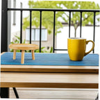 Yardwe Wooden Plant Stand Boho Decor Indoor Plant Holder Multi-use Flowerpot Tray