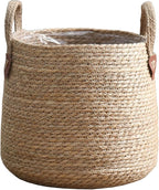 Woven Plant Basket Decorative Storage Basket Large Capacity Flower Pots Plant Container for Lawn Yard Balcony Home Windowsill, S