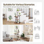 4 Tier Plant Stand Indoor, Tiered Plant Stands for Indoor Plants Multiple, Corner Flower Stand for Living Room, Multi-Layer Vintage Design Plant Shelf