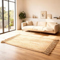 Furnishful Handwoven Jute Area Rug 2x3 Natural Jute Farmhouse Entryway Rug, Vintage Boho Reversible Rug - Hand Braided Entryway Carpet for Living Room, Farmhouse, Kitchen, Indoor Floor Decor - 24X36