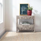 FRELISH DECOR Wool and Jute Premium Handwoven Chunky Stripes Rug - Contemporary Doormat for Bedroom Entryway Kitchen (2' x 3' - Natural Ivory)