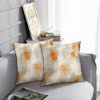 Britimes Throw Pillow Covers Modern Home Art Decor, 18 x 18 Inches Set of 2 Abstract Oil Painting Pillowcases for Bedroom, Living Room, Cushion Couch Sofa, Abstract Beige Grey Orange