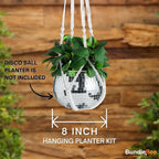 Macrame Plant Hanger with Short Rope (No Tassel) - 35 Inch - Cotton Macrame Cord for Boho Decor Flower Pots - Bohemian Chic Home Decor, Simple Indoor Outdoor Hanging Houseplants or Terrarium | 1 Pack