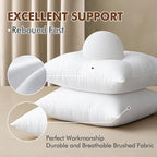 MIULEE 24x24 Inch Throw Pillow Insert Premium Throw Pillow Polyester Microfiber Stuffer Pillow for Sofa Bed Couch