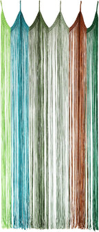 IOWER Macrame Curtain Macrame Boho Doorway Window Curtains for Wall Door Divider Windows Door Wedding Background(Colorful)