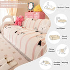 Couch Cover for Sofas, Sofa Couch Cover Washable for Dogs, Chenille Slipcovers Couch Covers for Protector Slipcover Pet Friendly(71"x 134"/Pink/1pc)