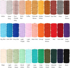 flipped 100% Natural Macrame Cotton Cord,3mm x109 Yard Twine String Cord Colored Cotton Rope Craft Cord for DIY Crafts Knitting Plant Hangers Christmas Wedding Décor (Lake Blue, 3mm*109yards)