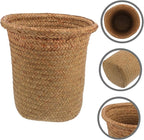 Boho Home Decor Woven Planter Basket Indoor Plant Basket Rustic Woven Flower Pot
