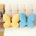 PEACH CAT Butterfly Pillow Decorative Butterfly Shaped Throw Pillows 15.7" x 15.7" Cute Plush Cushion Decor for Bedroom Living Room Couch Sofa Blue