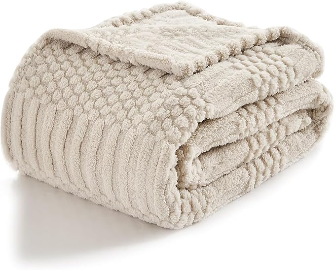 lifein Throw Blanket for Couch-Beige Boho Throw Blanket, Tan Soft Fleece Plush Lightweight Blankets&Throws for Spring, Fuzzy Camel Blankets for Livingroom Bed Sofa Chair (60x80,Taupe/Khaki)