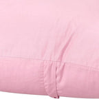 Thmyo 4-Pack 100% Cotton Lumbar Comfortable Solid Decorative Throw Pillow Covers Rectangle Cushion Cover Pillowcases Valentines Day DIY Throw Pillow Cases for Sofa Bed Car(12x20inch/30x50cm,Pink)