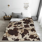 Cow Throw Blanket Soft Flannel Blanket 60"x50" in Bed Blanket Home Decor for Room Sofa Couch All Season