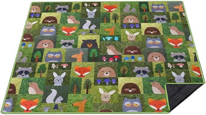 Extra Large Picnic Blankets Waterproof Foldable (80 "x 80") Beach Blanket Waterproof Sandproof,3-Layer Thicking Mat Outdoor Packable Camping Blanket