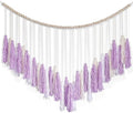 EOBTAIN Purple Macrame Wall Hanging Large Tassel Garland Decor,Bohemian Tapestry for Bedroom Living Room,Boho Wall Pediments Girls Nursery Dorm Home Wall Decoration,Birthday Party Gift for Women