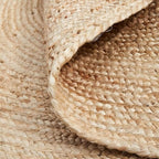 MDS Pack of 1 Handwoven Braided Jute Area Rug 2x6 feet Oval - 100% Natural Burlap Reversible Accent Rugs for Home Decor, Living Room, Doormat, Kitchen, Entryway Rug, Rustic, Farmhouse (2'x6')