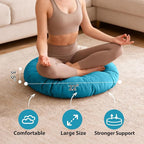 Tiita Outdoor Cushions Square Floor Pillow Thicken Tufted Seat Pad Large Floor Cushion for Yoga Meditation Living Room