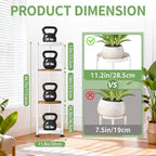 KMOTASUO 4 Tier White Plant Stand Indoor for Large Tall Heavy Duty Planter, Multiple Sturdy Metal Flower Corner Rack for Narrow House Floor, Iron Vertical Level Round Orchi Holder Organizer, Modern