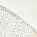 CaliTime Throw Pillow Covers Decorative 20 X 20 Inches Pack of 2 Cotton Thread Stitching Edges Solid Dyed Soft Chenille Cushion Cases for Couch Sofa Bed Living Room Farmhouse Cream
