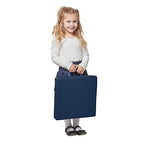 ECR4Kids SoftZone Floor Cushions, Square, Flexible Seating, Navy, 6-Piece