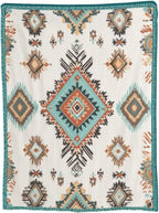Boho Throw Blanket Soft Flannel Blanket 60"x50" in Bed Blanket Home Decor for Room Sofa Couch All Season