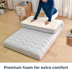 Japanese Futon Floor Mattress, 100% High Density Comfortable Foam, 3.5" Thicken Foldable Mattress Tatami Mat Sleeping Pad, Ideal for Comfort and Support, Kids Floor Lounger Pillow Bed Sofa (Full）