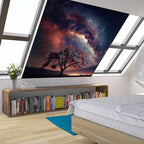 Apdidl Space Galaxy Tapestry Wall Hanging for Bedroom Aesthetic, Nature Starry Night Tree of Life Tapestries, Star Sky Posters Backdrop Decor Wall Tapestry for Men Dorm Living Room Office (60"X79")
