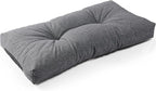 SUNROX LokGrip Non Slip Tufted Memory Foam Bench Cushion, FadeShield Water Resistant Durable Thicken Outdoor/Indoor Bench Seat Pads 30x14x4 inch, Heather Black