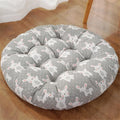 Large Round Floor Cushion, Comfortable Cotton and Linen Boho Meditation Pillow Tatami Seating Cushion for Room Reading Book Nursery Room Balcony,O,60 * 60cm(2pcs)