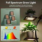 Plant Stand Indoor with Grow Lights 9 Tiered Wood Indoor Plant Shelf 62" Tall Plant Stand Metal Frame for Indoor Plants Multiple Flower Pot Holder, Large Plant Rack for Living Room Patio Corner