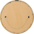 Christopher Knight Home Solis 23.50" H Round Wall Mirror, Mango Wood Wall Mirror, Tempered Glass with Natural Mango Wood Frame, Rustic Style for Living Room Hallway Home, No Assembly Needed, Natural