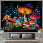 Blacklight Wall Decor Tapestry for Bedroom, Fantasy Funny Plan Wall Hanging Decor UV Reactive Black Light Moon Tapestries Art Mural Living Room Dorm Decorations Halloween Decorations Gifts