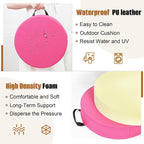 6 Pcs Flexible Floor Cushion for Classroom, Floor Cushions Easy to Clean and Carry,16''x16''x2'' Soft Cushion for Learning Sitting Daycare School Chair Yoga and Meditation (PU Leather)