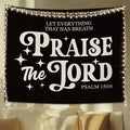 STHTTSW Vintage Christian Bible Wall Tapestry,“Let everything that has breath praise the Lord, Christian Gift for Women, Inspirational Wall Decor Tapestry for Bedroom, Living Room Dining Room Office
