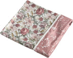 Little Jump Stretchy Jersey Knit Swaddle Blankets, Premium Cotton Floral Baby Blanket,Soft Western Wild Flowers Baby Quilt for Baby Girls and Toddlers(Vintage Floral)