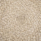 SIMPLIHOME Edgeley Round Pouf - 18 inch Wide Handwoven Jute and Cotton Ottoman in Grey and Natural, Boho-Style Footstool or Extra Seating for Living Room, Bedroom, or Kids Room, Assembled